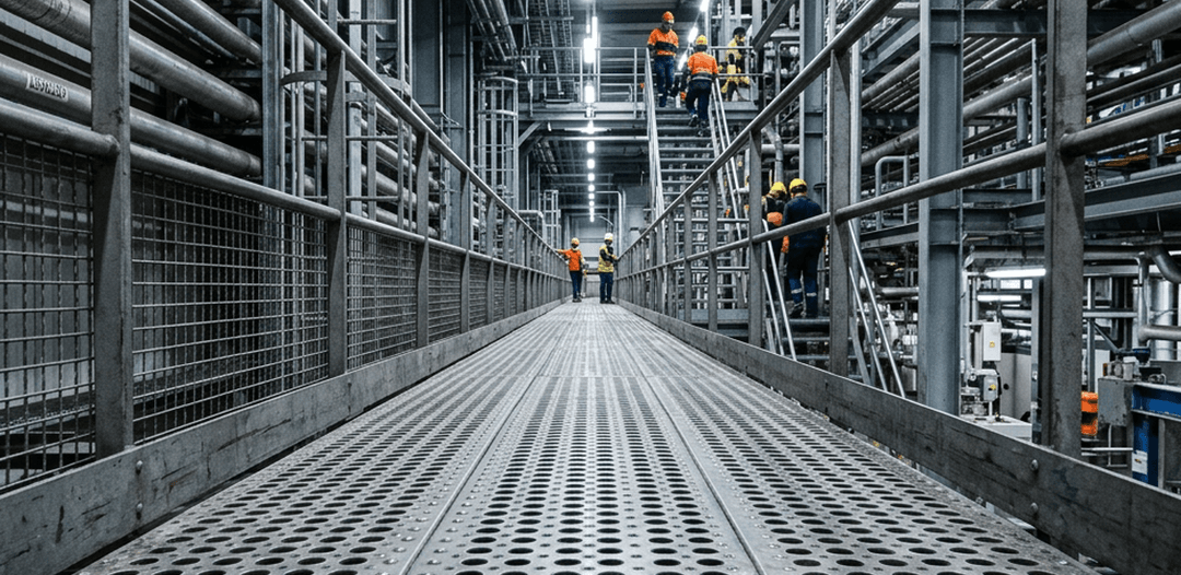 Chapa perfurada para piso industrial: o caso da obra que não podia atrasar | Blog